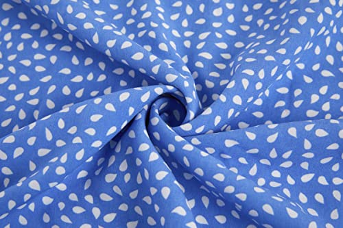 Womens Smocked Dress Ruffled Floral Print Flowy Mini Dresses Flutter Sleeve Sexy V Neck Cute Summer Short Dress