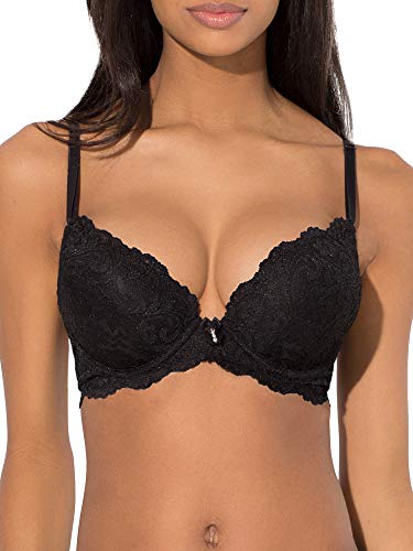 Smart & Sexy Women's Maximum Cleavage Underwire Push Up Bra, Available in Single and 2 Count (Pack of 1)