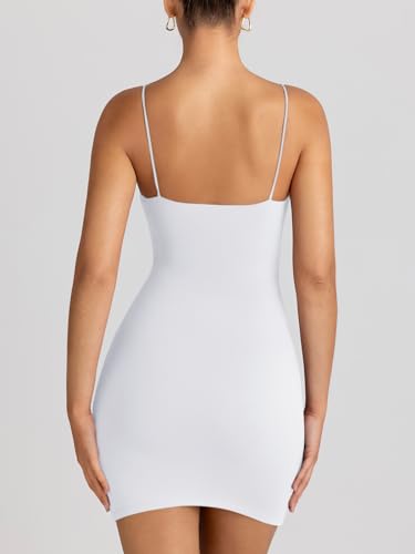 LILLUSORY White Dress Summer Dresses for Women 2024 Mini Dress Graduation Dress for Women Cute Cocktail Dresses