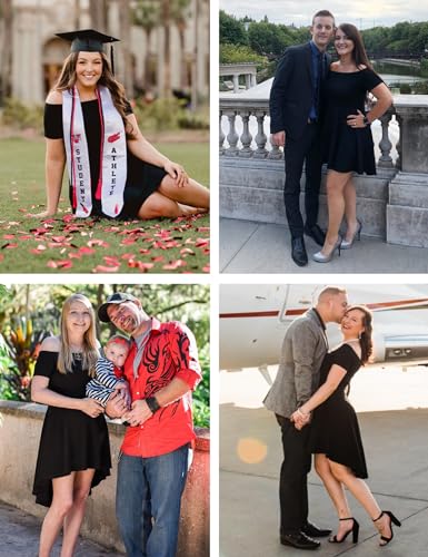 Sarin Mathews Women Off The Shoulder Short Sleeve High Low Cocktail Skater Dress Black M