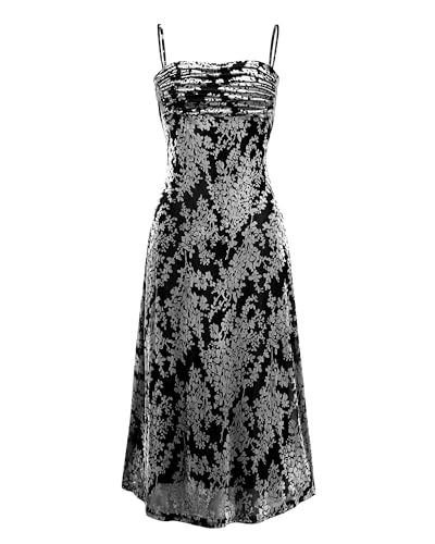 BTFBM Women Summer Dresses Wedding Guest Dresses Spaghetti Strap Cowl Neck Bodycon Dresses Night Out Party Dress(Black,X-Large)