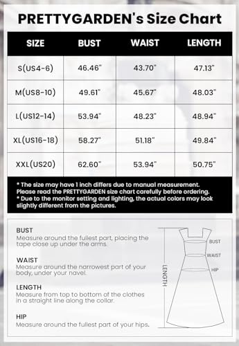 PRETTYGARDEN Women's 2024 Summer Midi Dress Casual Sleeveless Smocked Ruffle Tulle Flowy Beach Sundress (Army Green,Large)