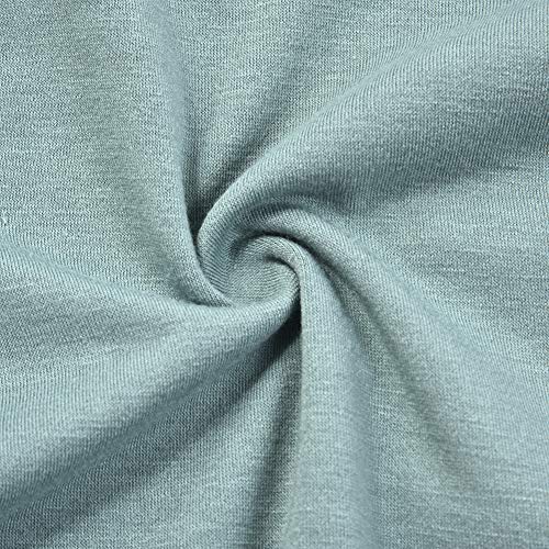 MITILLY Women's Summer Short Sleeve V Neck Button Down Casual Tunic Dress with Pockets Medium Sage