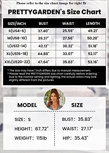 PRETTYGARDEN Women's 2024 Floral Boho Dress Wrap V Neck Short Sleeve Belted Ruffle Hem A-Line Flowy Maxi Dresses (Green_01,Small)