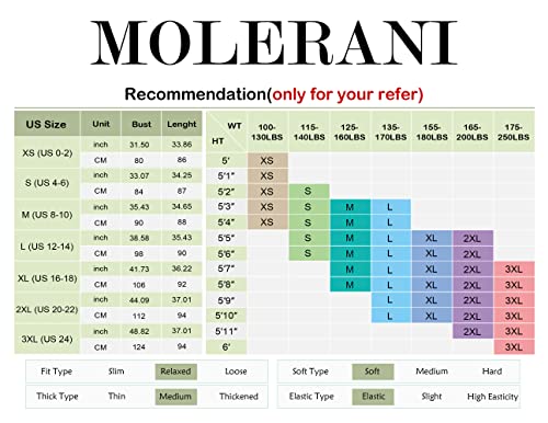 MOLERANI Women's Casual Plain Short Sleeve Simple T-Shirt Loose Dress Navy Blue L