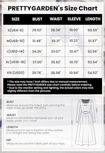 PRETTYGARDEN Women's Casual Summer Maxi Dress Short Sleeve Swiss Dot V Neck Smocked Long Flowy Beach Dresses (Apricot,Small)