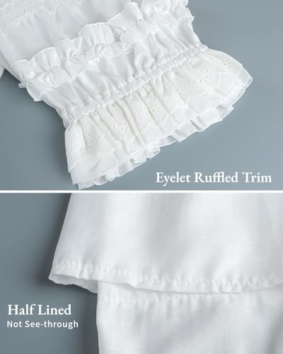 Nuoqi Victorian Womens Pantaloons Lace Ruffle Pumpkin Pants Bloomers Renaissance Shorts White S M