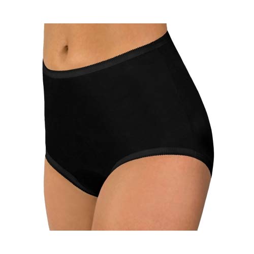 Women's Assorted Classic Nylon Panty Full Cut Briefs Size 7 (3-Pack)
