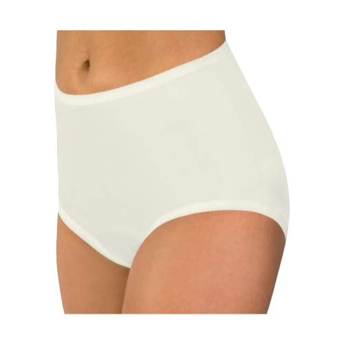 Women's Assorted Classic Nylon Panty Full Cut Briefs Size 7 (3-Pack)