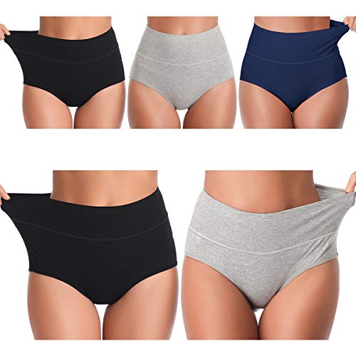 UMMISS Plus Size Women's Underwear,Soft Cotton Tummy Control Ultra Comfort Brief Underpants for Ladies Female Size 11 4XL
