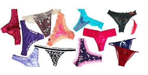 jooniyaa Women Variety of Underwear Pack T-Back Thong G-String Panties（20pcs,S）