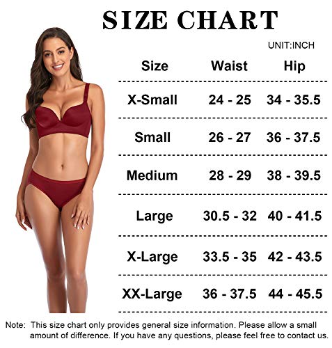 CULAYII Womens Bikini Panties, High-Cut Full Coverage Hip Lift Cotton Fiber Cool Underwear for Women - 10 Pack, L