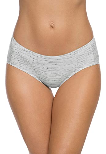 Wealurre Cotton Bikini Women's Breathable Panties Seamless Comfort Underwear(3128L,Stripe 2)
