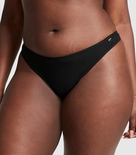 Victoria's Secret PINK Cotton Thong Panty Pack, Women's Panties, Cotton Thong Underwear for Women, Thong Panties, Ladies Underwear, Multi (S)