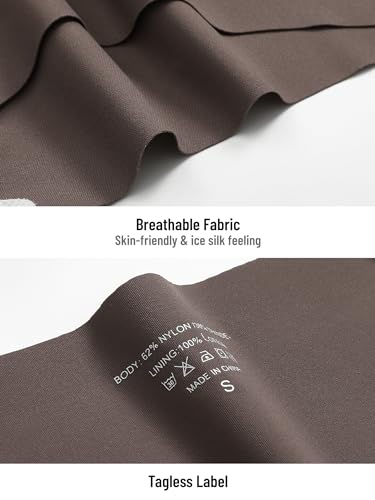 GNEPH Women's Seamless High Waisted Full Coverage Cheeky Panties No-Show Bikini Underwear for Women Comfortable and Stylish Seamless Hipster Underwear 6PACK(G855M-Coffee)