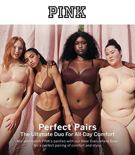 Victoria's Secret PINK Cotton Thong Panty Pack, Women's Panties, Cotton Thong Underwear for Women, Thong Panties, Ladies Underwear, Multi (S)