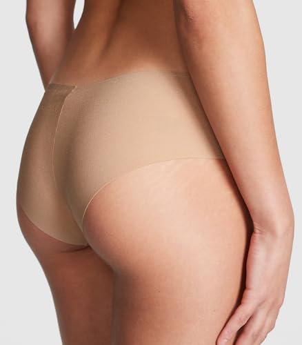 Victoria's Secret PINK No Show Cheekster Panty Pack, Cheeky Panties for Women, Seamless Underwear, No Show Underwear, Hipster Panties, Ladies Underwear, Assorted (L)