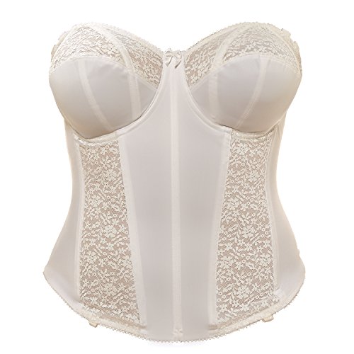 Goddess Women's Plus Size Adelaide Underwire Basque, White, 32G