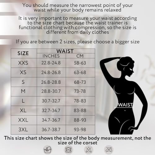 Mesh Corset Waist Trainer for Women - Underbust Corset Lace Up - Waist Cincher Shapewear - Body Shaper (Black, L)