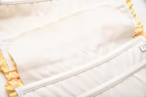 Vrapo Yellow Corset Top for Women | Overbust Lace Up Waist Cincher Shapewear Lingerie -Plum Blossom Bamboo Pattern - Size S