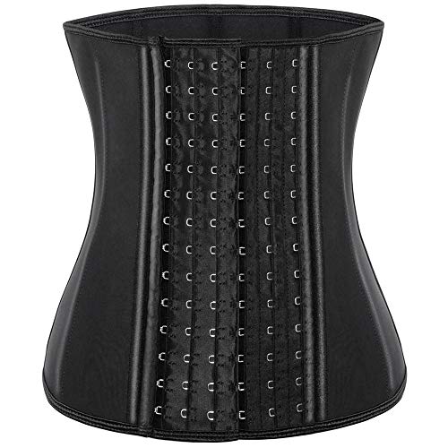 ECOWALSON Waist Trainer for Women Corset Cincher Body Shaper Girdle Trimmer with Steel Bones Extender