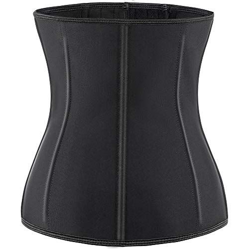 ECOWALSON Waist Trainer for Women Corset Cincher Body Shaper Girdle Trimmer with Steel Bones Extender