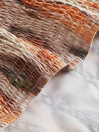 Floerns Women's Bustier Corset Top Tie Dye Spaghetti Strap Asymmetrical Crop Cami Top Multicolor M