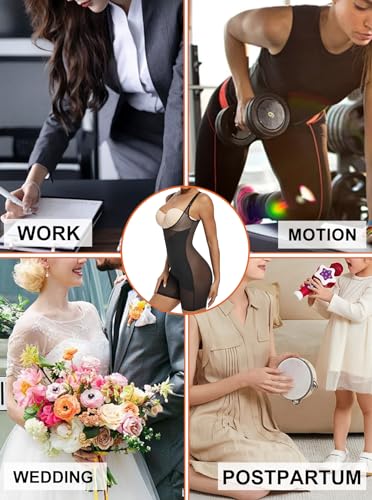 Fitever Women Waist Trainer Bodysuit Full Body Shaper Vest Tummy Control Slim Corset Shapewear Tank Tops