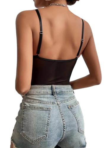 Lilosy Black Strappy Sheer Babydoll Lingerie