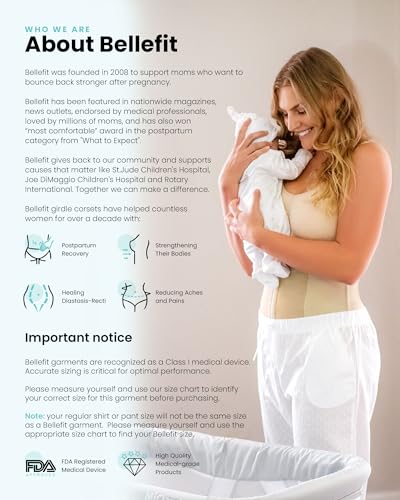 Bellefit Postpartum Bodysuit Corset - C-Section Belly Support Girdle, Postpartum Essentials