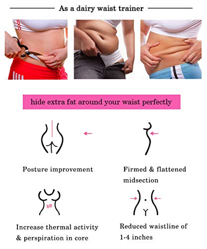 GainKee Womens Waist Trainer Workout Seamless Waist Trainer for Women Sweat Waist Trainer with Zipper (Medium, Belt)