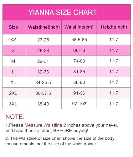 YIANNA Waist Trainer for Women Latex Underbust Tummy Control Waist Cincher Corset Hourglass Body Shaper Zipper and Hooks,YA2231-Black-XL