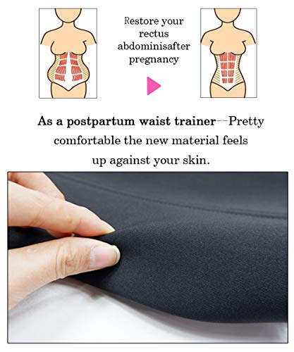 GainKee Womens Waist Trainer Workout Seamless Waist Trainer for Women Sweat Waist Trainer with Zipper (Medium, Belt)