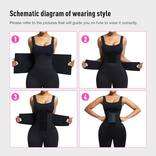 FeelinGirl Workout Waist Trainer Corset Weight Slimming Neoprene Sauna Sweatinging Vest Workout Postnatal Body Shaper for Women Rose Red M
