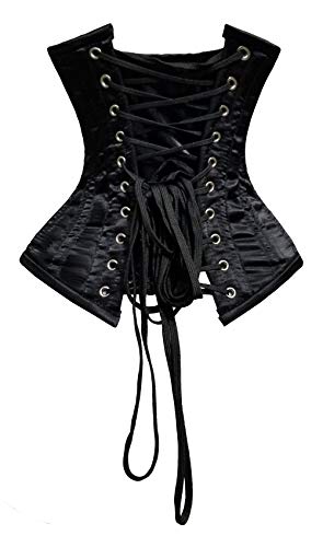 luvsecretlingerie Heavy Duty 26 Double Steel Boned Waist Training Satin Underbust Tight Shaper Corset #979-L2