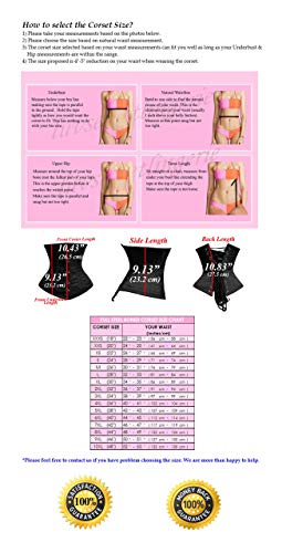 luvsecretlingerie Heavy Duty 26 Double Steel Boned Waist Training Satin Underbust Tight Shaper Corset #979-L2