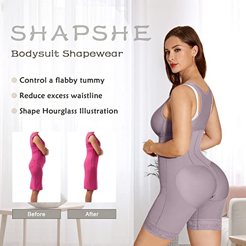 SHAPSHE Shapewear for Women Tummy Control Fahaja Sculpting Bodysuit Corset Waist Trainer Snatched Body Bbl Post Surgery Supplies Compression Garment Curvy Faja Waist Slimming Girdles Plus Size