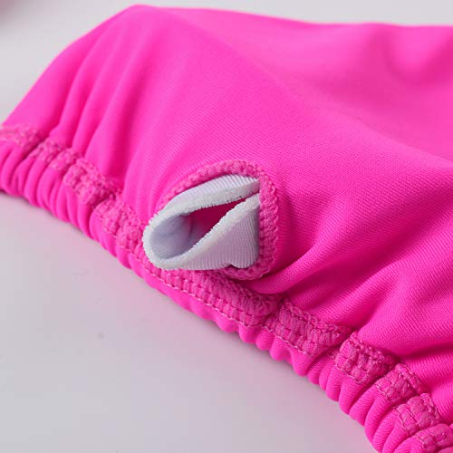 MOSHENGQI Women Sexy Brazilian Bikini 2 Piece Spaghetti Strap Top Thong Swimsuit Bathing Suit(M,0Hot Pink-Rose)