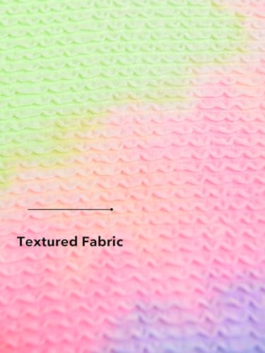 CUPSHE Women's Bikini Set Two Piece Swimsuits High Waisted Scoop Neck Spaghetti Adjustable Straps Textured,XL