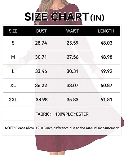 BTFBM Fall Wedding Guest Dress for Women Elegant Lace Long Sleeve Midi Dresses Long Sleeve Baby Shower Dress(Wine Red,Medium)