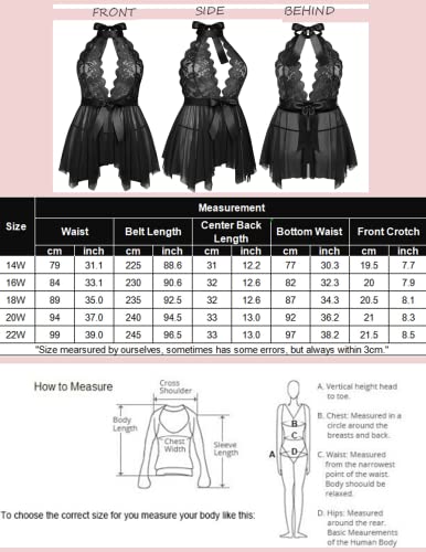 Avidlove Plus Size Babydoll Women Lingerie Lace Chemise Adjustable Strap Teddy V Neck Sleepwear