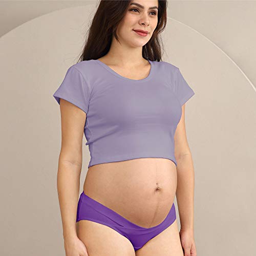 Intimate Portal Maternity Underwear Under the Bump Pregnancy Postpartum Panties Womens Cotton Bikinis 6-Pk Inspiration XL