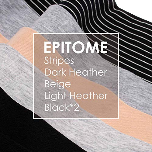 Intimate Portal Maternity Underwear Cotton Pregnancy Postpartum Panties Foldable Under the Bump Briefs 6-Pk Epitome L