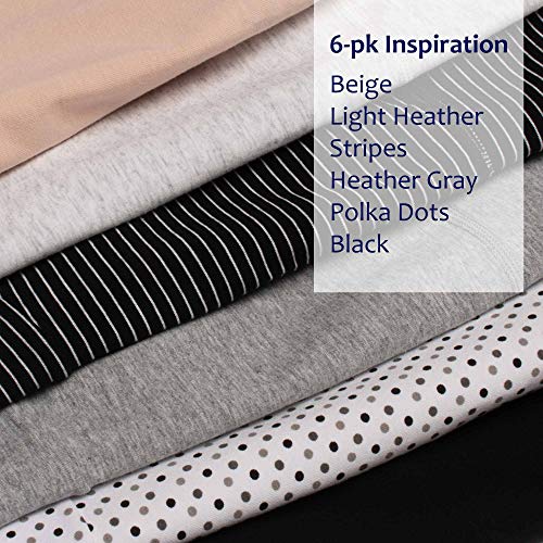 Intimate Portal Maternity Underwear Under the Bump Pregnancy Postpartum Panties Womens Cotton Bikinis 6-Pk Inspiration XL