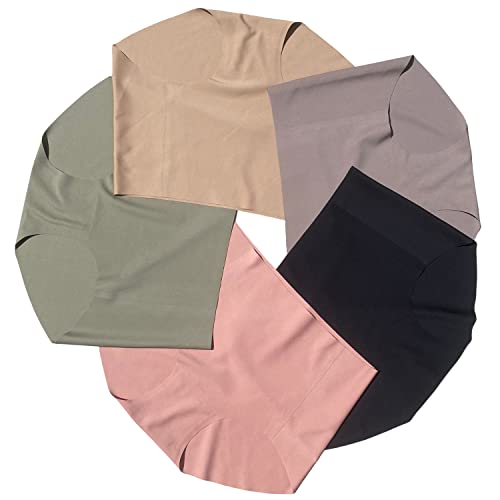 Maternity Story - Women's Pregnancy Maternity Underwear Seamless Panties, Buttery Soft No Show High Waisted C-Section Postpartum Underwear | Over The Bump Maternity Underwear (5 Pack) [Fall, Medium]