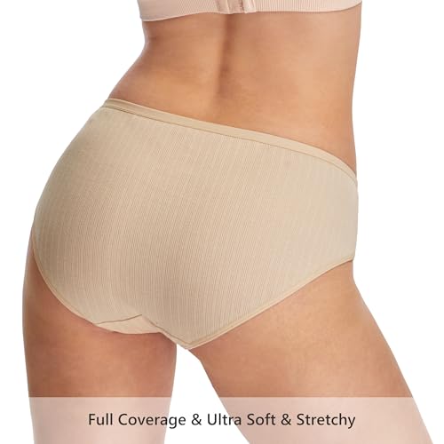 HBselect Maternity Underwear Cotton 6 Pack Pregnancy Postpartum Underwear Maternity Panties Under the Bump Bikinis