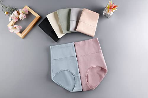 cauniss Cotton Panties High Waisted C Section Recovery Postpartum Soft Full Coverage Underwear for Women(7 Pack) (multicolor, Medium)