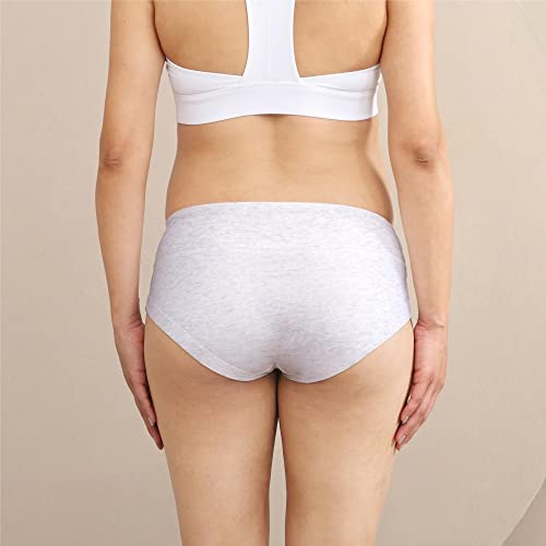 Intimate Portal Maternity Underwear Under The Bump Pregnancy Postpartum Panties Womens Cotton Briefs 6-Pk Essentials M
