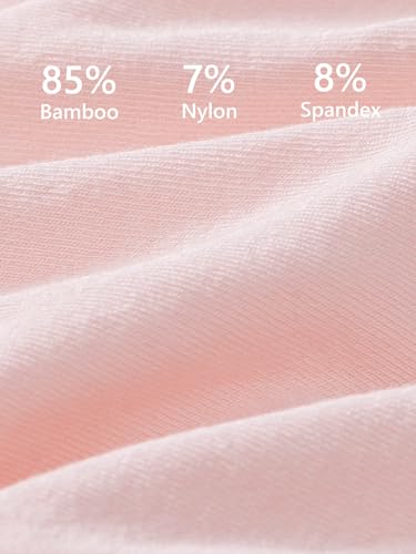 Angelhood Women's Maternity High Waist Underwear Pregnancy Seamless Soft Hipster Panties Over Bump, 5 Pack, Large