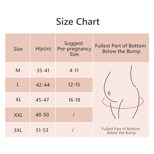 Angelhood Women's Maternity High Waist Underwear Pregnancy Seamless Soft Hipster Panties Over Bump, 5 Pack, Large